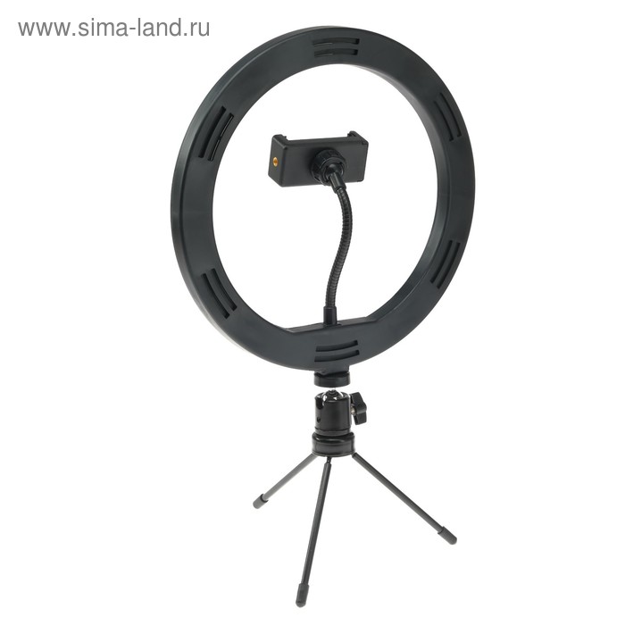 УЦЕНКА Светодиодн. лампа для селфи на штат.AKS-004,10"(26 см),20 W,3 режима,работает от USB