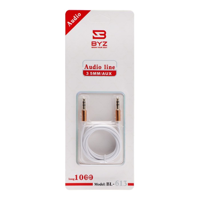 Кабель аудио AUX BYZ BL-613, Jack 3.5 мм