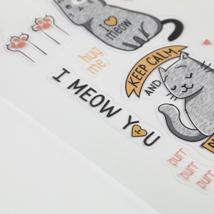  Аналоги Наклейка для телефона «Котики», 8 х 14 см