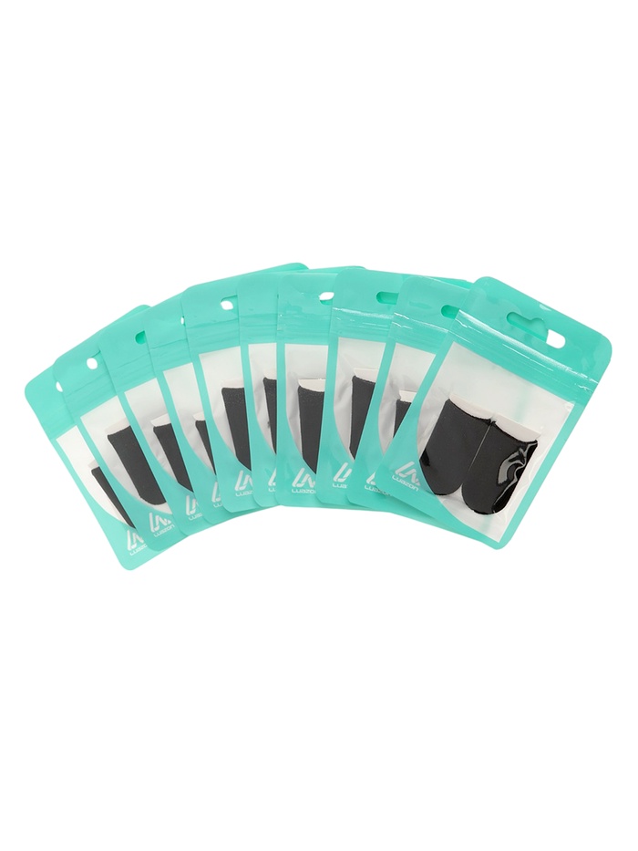 Набор напальчников для игр на смартфоне Luazon, 10 штук, с защитой от пота, чёрные